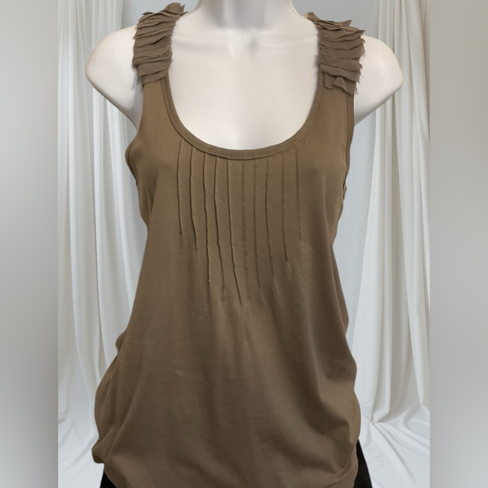 Banana Republic Brown Embellished Strap Tank Top Size Medium NWOT